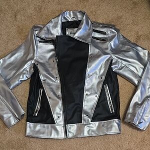 The Jasperz Silver and Black Jacket XS